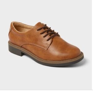 Kids' Will Oxford Dress Shoes - Cat & Jack™ Cognac Size 2 New